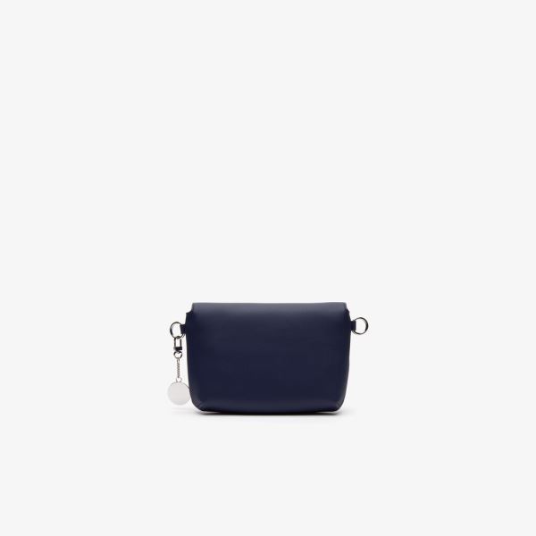 Lacoste Daily Classic Coated Piqué Canvas Flap Shoulder Bag - Taška Dámské Tmavě Blankyt | CZ-7Ll2Dc